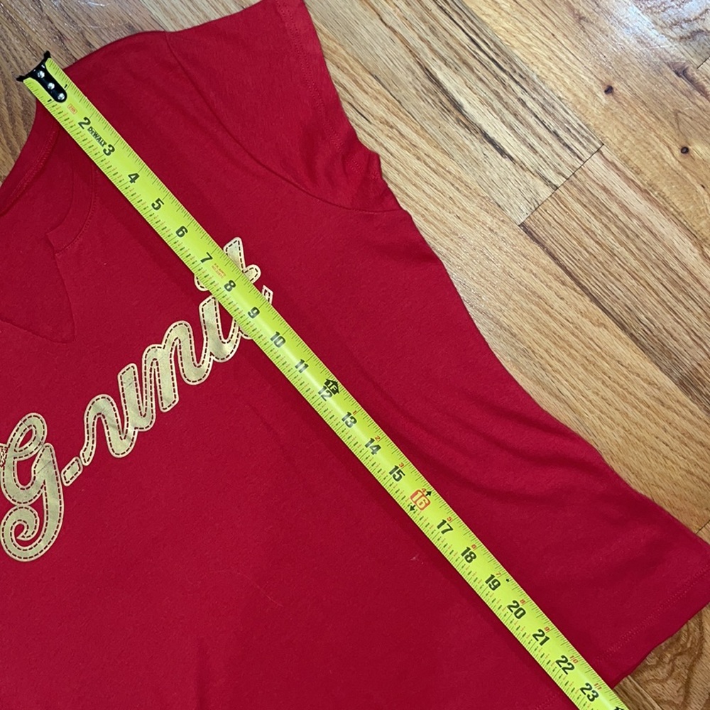 NEW Y2K Red Vintage 50 cent GUNIT logo Tee 1X 14 16 PLUS SIZE - Picture 12 of 13